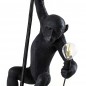 Monkey Suspension avec Corde H80cm Noir Extérieur LED
