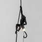 Monkey Suspension avec Corde H80cm Noir Extérieur LED