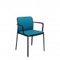 Lot de 2 Audrey Soft Chaises avec Accoudoirs - Tissu Trevira