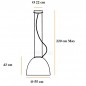 Nur Suspension Gloss Halogène Diam 55 cm
