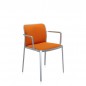 Lot de 2 Audrey Soft Chaises avec Accoudoirs - Tissu Trevira