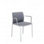 Lot de 2 Audrey Soft Chaises avec Accoudoirs - Tissu Trevira