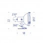 Projecteur 165 Clip Bleu Nuit