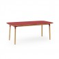 Form Table 95 X 200cm Rouge