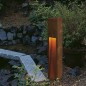 Rusty Slot Borne Eclairage Exterieur H.50 cm
