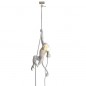 Monkey With Rope Suspension Blanc