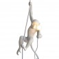 Monkey With Rope Suspension Blanc