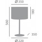 Lampe de table SOFT noire