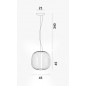 Spokes 2 Midi Suspension LED Ø 45 cm