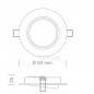 Spot Encastrable Orientable Balina Single 12V