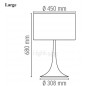 Spun Light T Blanche Lampe de Table