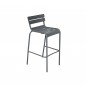 Lot de 2 Luxembourg Tabouret Haut Gris Orage