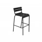 Lot de 2 Luxembourg Tabouret Haut Réglisse