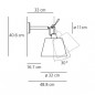 Tolomeo Applique Ø32cm