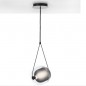 capsula tansparent / fumé, canopy noir corde noir 2700 K