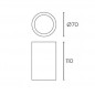 Spot en applique Ges GU10 Blanc
