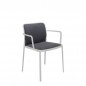 Lot de 2 Audrey Soft Chaises avec Accoudoirs - Tissu Trevira
