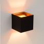 Applique murale OXXIO carrée Led Dim G9 1X4W 2700K Coloris Noir