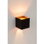 Applique murale OXXIO carrée Led Dim G9 1X4W 2700K Coloris Noir