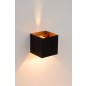 Applique murale OXXIO carrée Led Dim G9 1X4W 2700K Coloris Noir