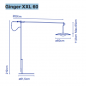 Ginger XXL 60 Lampadaire Arc Wengé