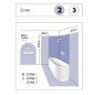 Bini 280 Plafonnier Salle de Bain Rond