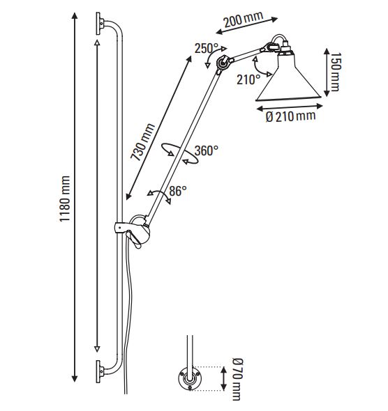 lampe-gras-n214_tech